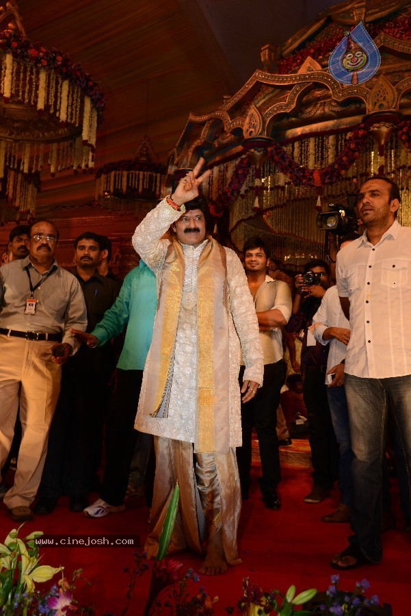 Politicians and Tollywood Stars at Balakrishna Daughter Wedding - 29 / 48 photos