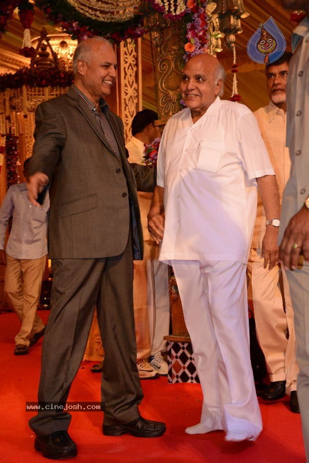 Politicians and Tollywood Stars at Balakrishna Daughter Wedding - 32 / 48 photos