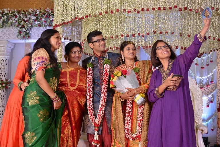 Celebrities at Delhi Rajeswari Son Wedding Reception - 49 / 94 photos