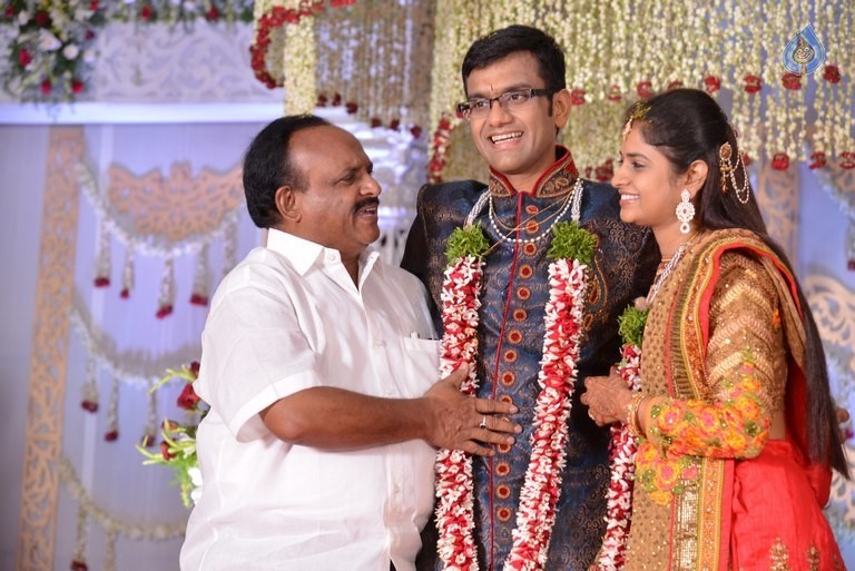 Celebrities at Delhi Rajeswari Son Wedding Reception - 52 / 94 photos