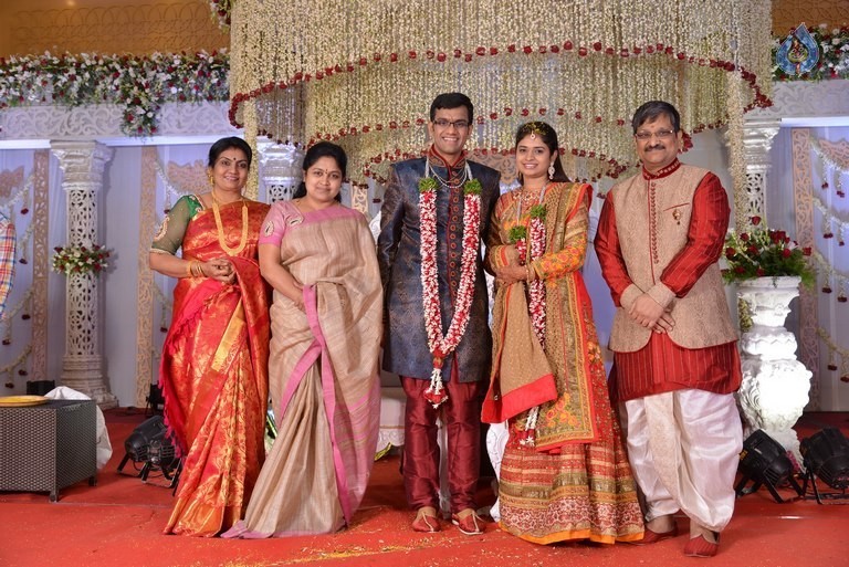 Celebrities at Delhi Rajeswari Son Wedding Reception - 55 / 94 photos