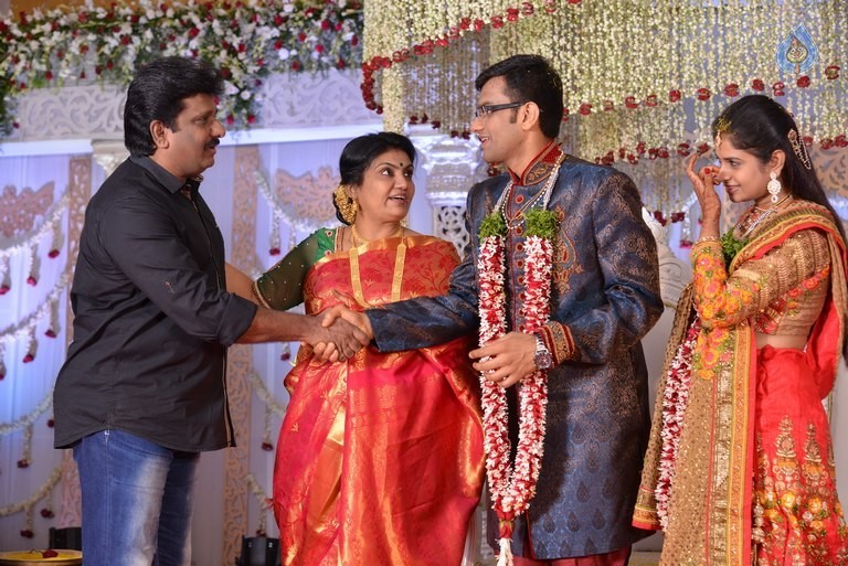 Celebrities at Delhi Rajeswari Son Wedding Reception - 57 / 94 photos