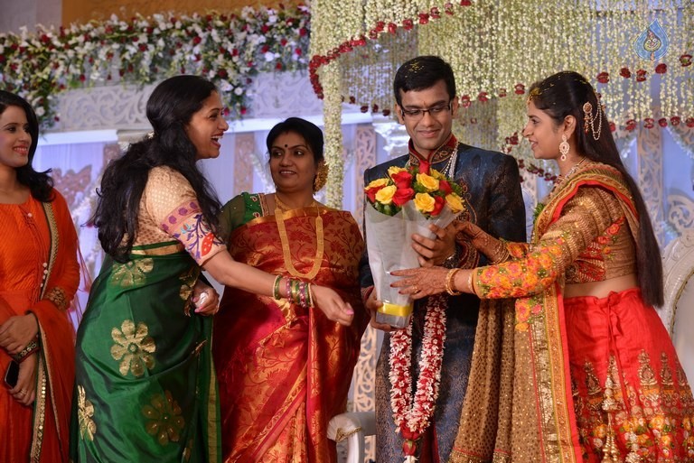 Celebrities at Delhi Rajeswari Son Wedding Reception - 71 / 94 photos