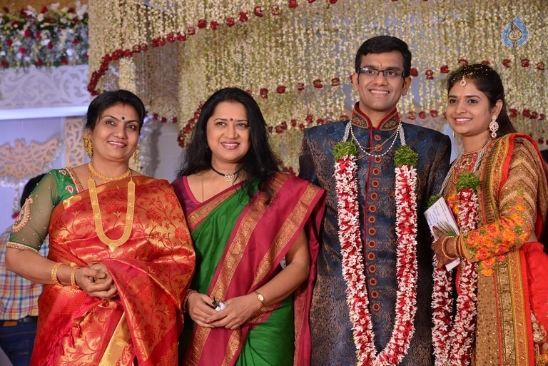 Celebrities at Delhi Rajeswari Son Wedding Reception - 84 / 94 photos