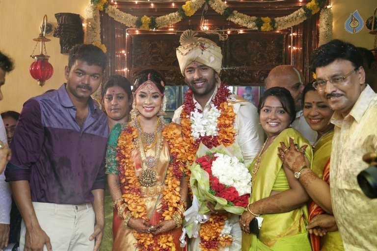 Celebrities at Shanthnu and Keerthi Wedding - 18 / 93 photos