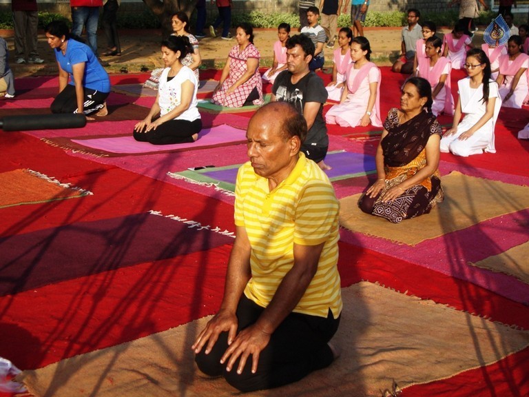 Celebrities at Yoga Day Celebrations - 23 / 23 photos