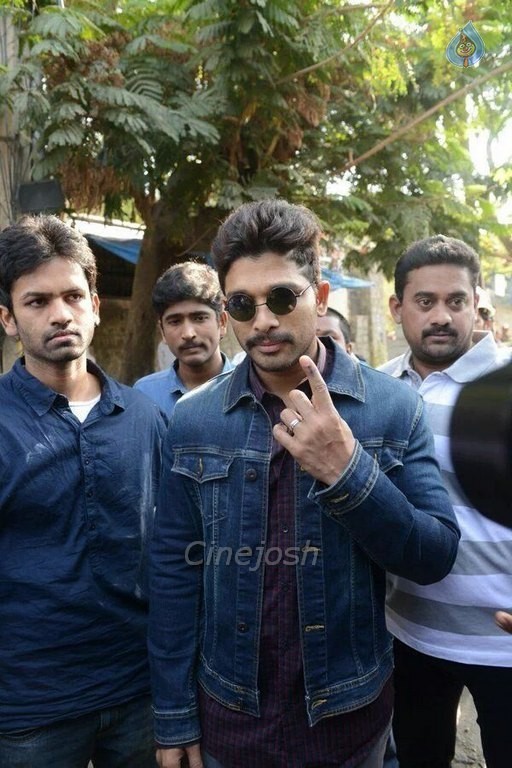 Celebrities Cast Their Votes in GHMC Elections - 24 / 32 photos