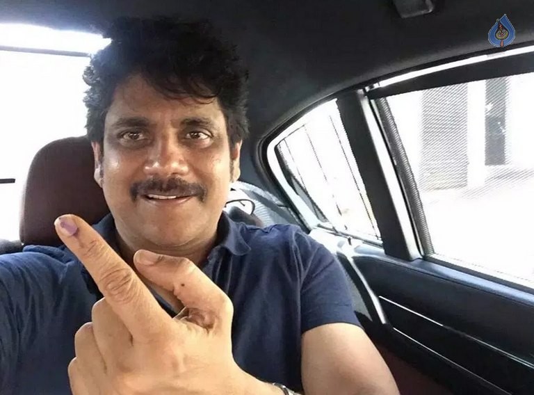 Celebrities Cast Their Votes in GHMC Elections 2 - 15 / 41 photos
