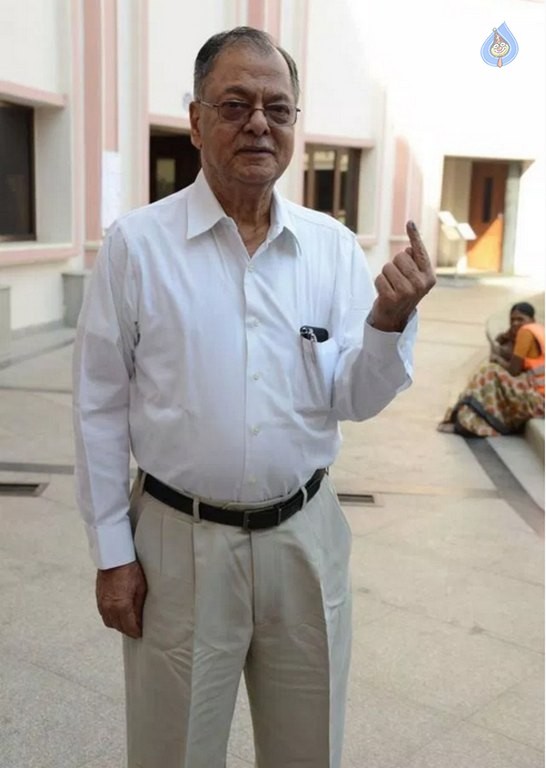 Celebrities Cast Their Votes in GHMC Elections 2 - 16 / 41 photos