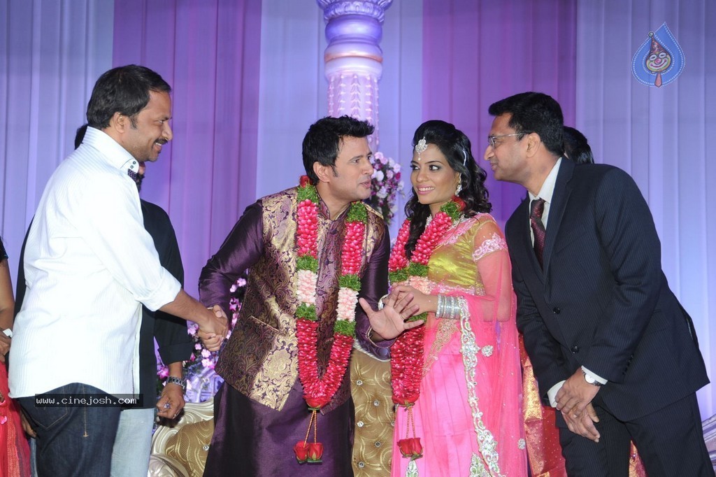 Celebs at Raja Wedding Reception - 43 / 148 photos