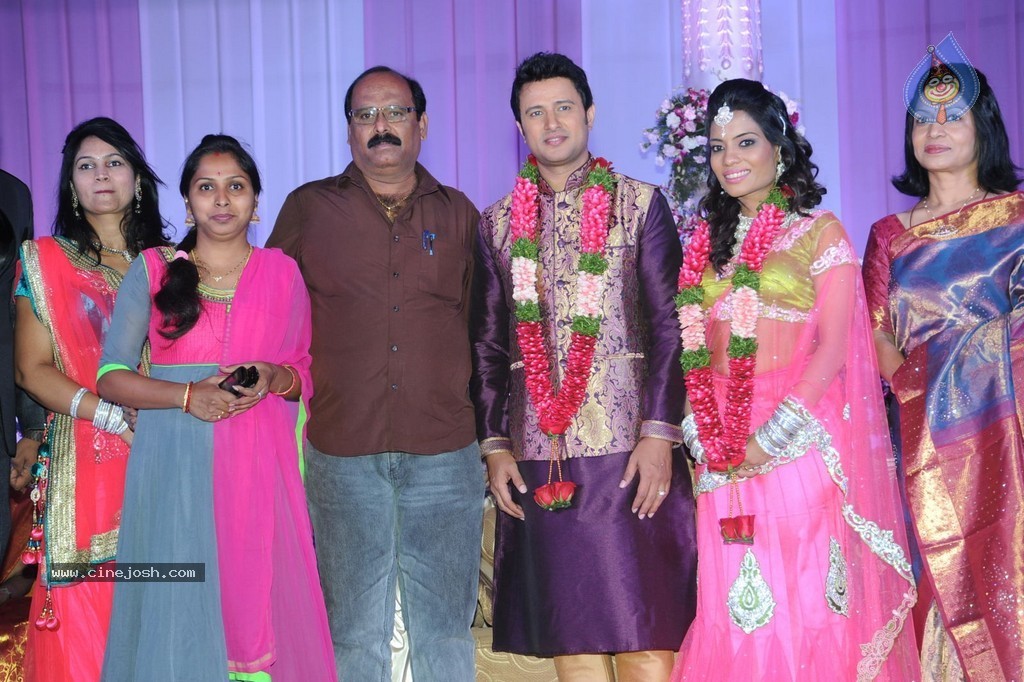 Celebs at Raja Wedding Reception - 78 / 148 photos