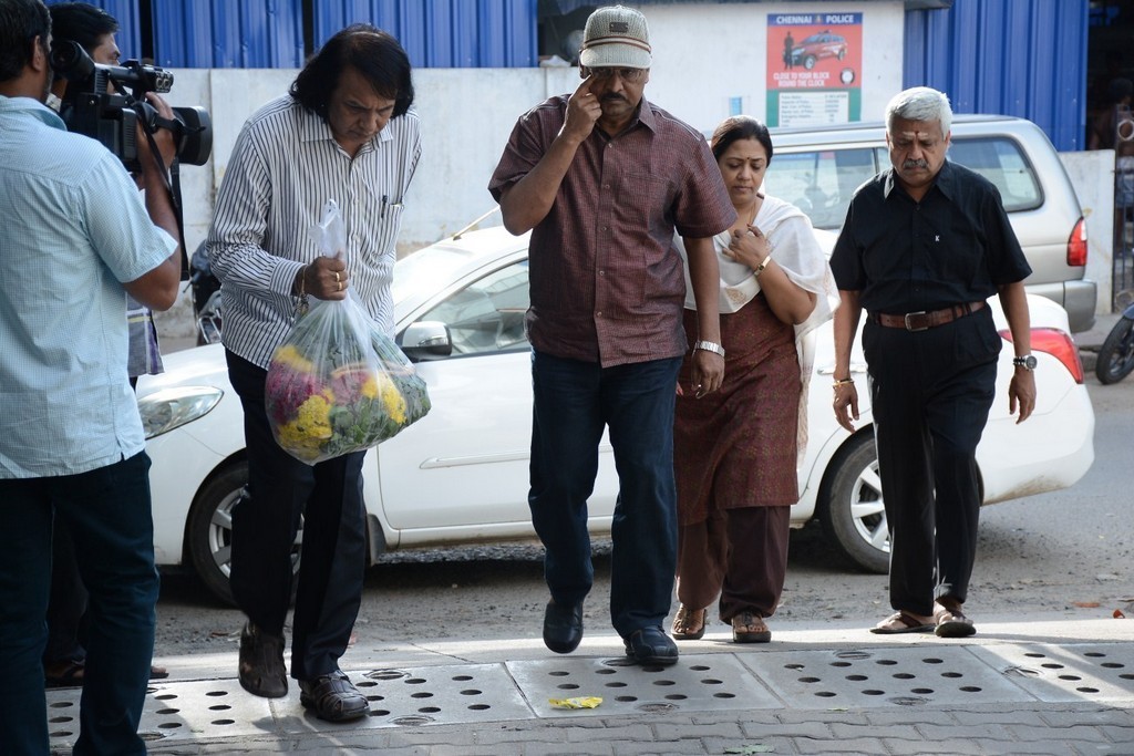 Celebs Pay Homage to K Balachander Son - 117 / 122 photos