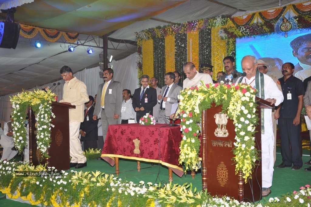 Chandrababu Naidu Sworn in as Andhra Pradesh CM - 100 / 150 photos