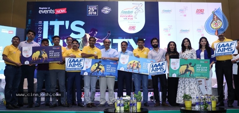 Freedom Hyderabad 10K Run 2018 Anthem Launch Photos - 19 / 28 photos