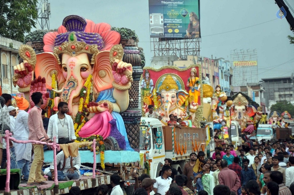 Ganesh Procession in Hyderabad 2017 - 44 / 45 photos