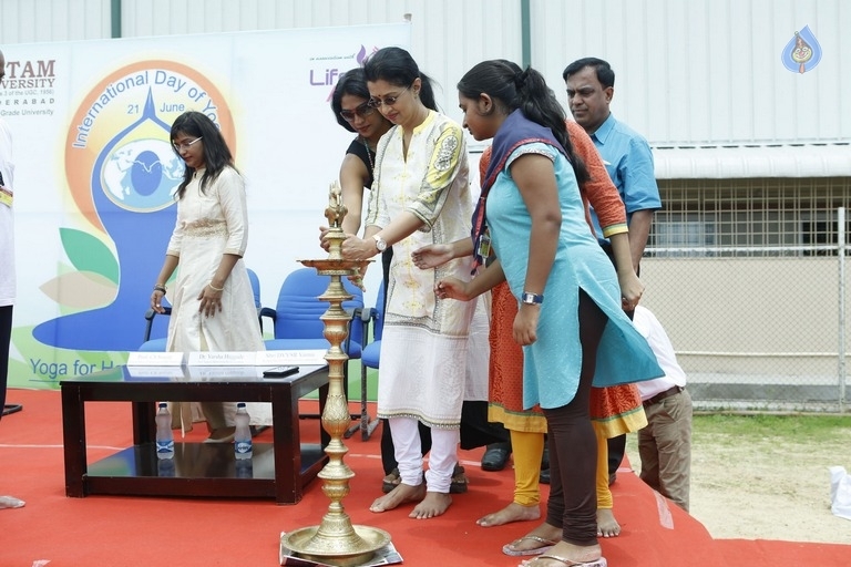 Gauthami Youth Yoga at Hyderabad Geetham College - 15 / 26 photos