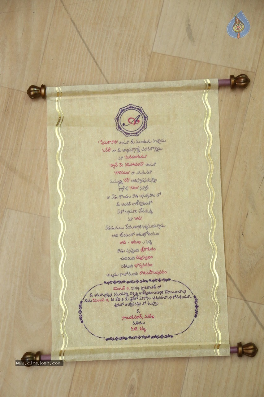 Hero Aadi Wedding Invitation - 6 / 6 photos