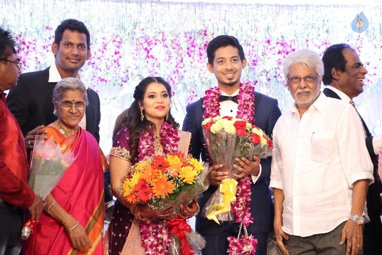 Hero Vishal Sister Aishwarya Wedding Reception Photos - 22 / 31 photos