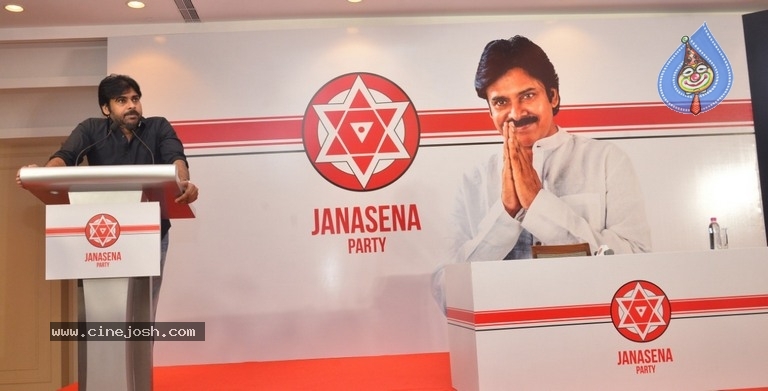JanaSena Chief Pawan Kalyan Press Meet In Chennai - 21 / 22 photos