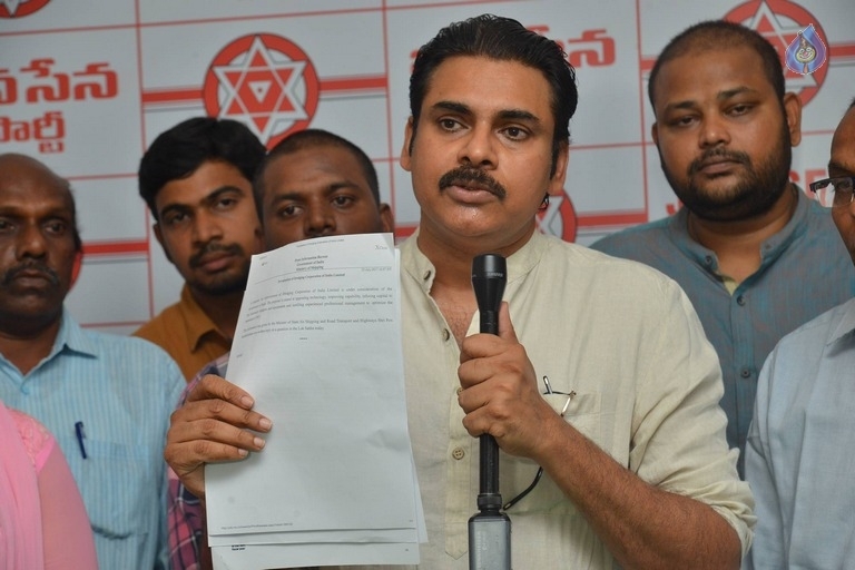JanaSena Opposing DCI Ltd Privatization - 7 / 18 photos