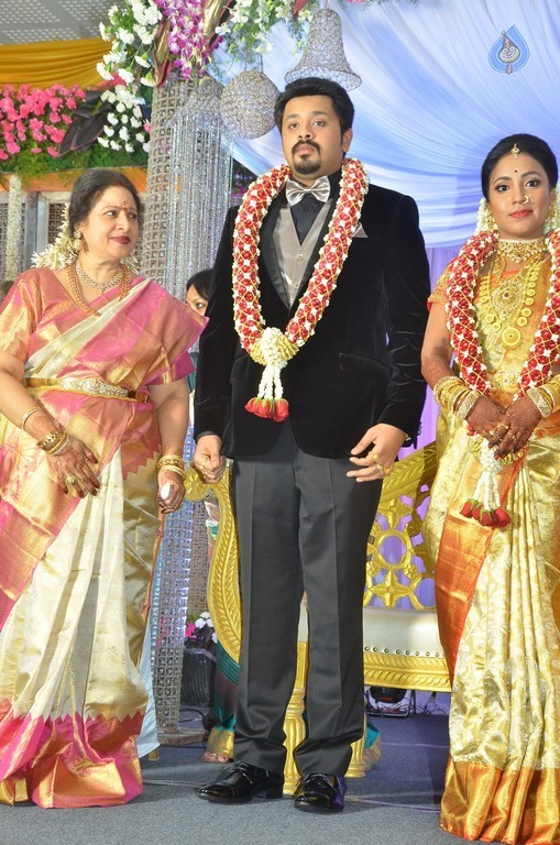 Jayachitra Son Amresh Wedding Reception - 80 / 102 photos