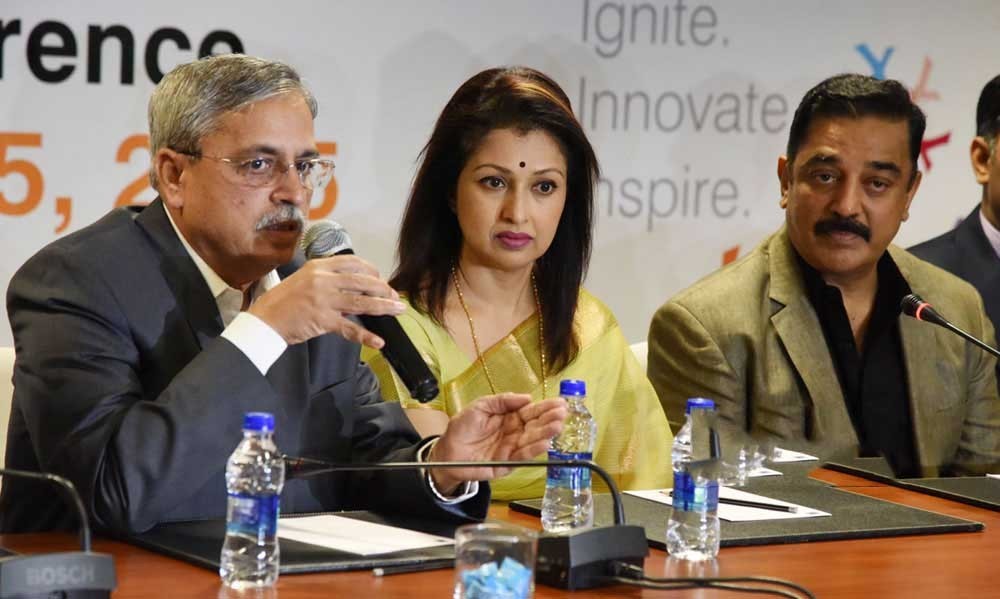 Kamal Haasan and Gautami at YICC Event - 17 / 18 photos