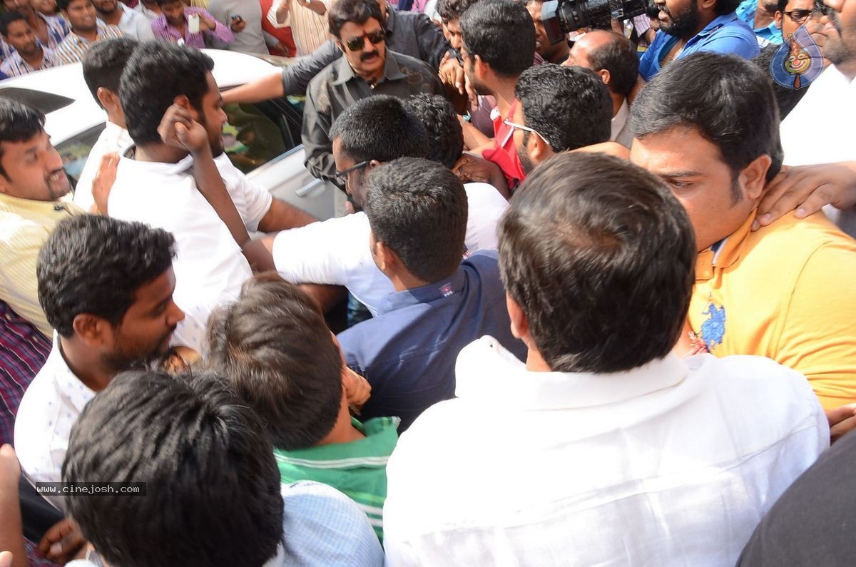 Balakrishna Watches Lion Movie at Bramaramba Theatre - 21 / 40 photos