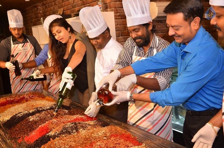 Namitha at Bobby Bistro Christmas Cake Mixing - 17 / 42 photos