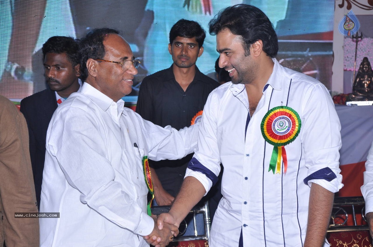 Nara Rohit at Eswar College Anniversary Event - 48 / 128 photos