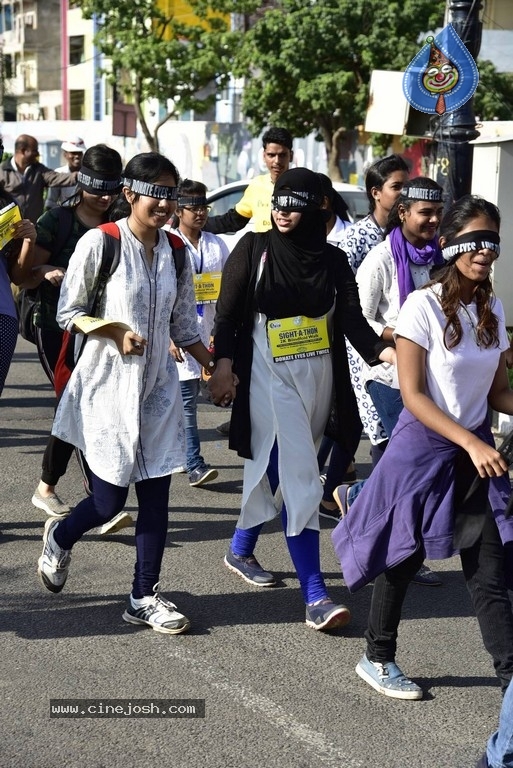 Niharika Flags Off Sight A Thon Blindfold 2k Walk - 30 / 40 photos
