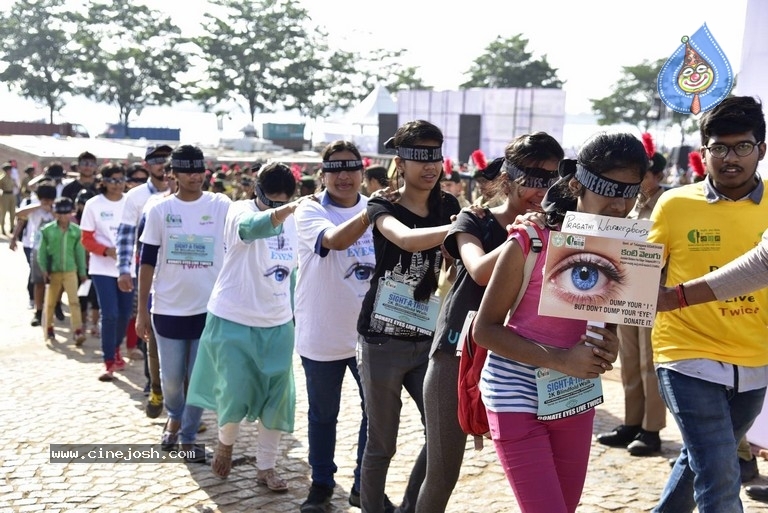 Niharika Flags Off Sight A Thon Blindfold 2k Walk - 32 / 40 photos