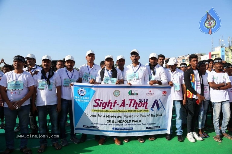Niharika Flags Off Sight A Thon Blindfold 2k Walk - 40 / 40 photos