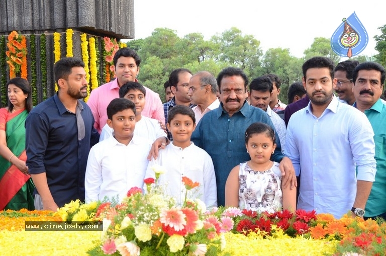 NTR Family Members Pay Tribute at NTR Ghat - 20 / 100 photos