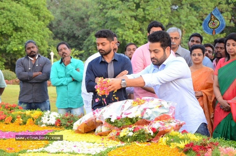 NTR Family Members Pay Tribute at NTR Ghat - 34 / 100 photos