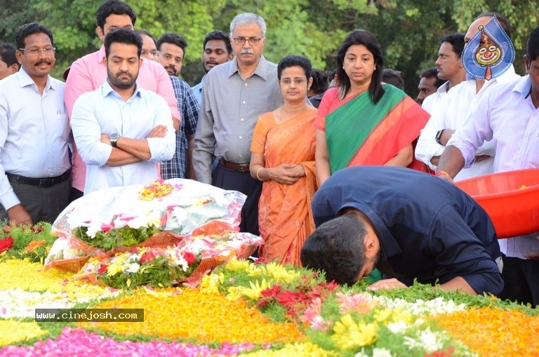 NTR Family Members Pay Tribute at NTR Ghat - 62 / 100 photos