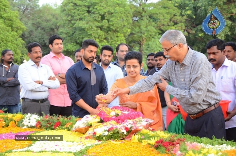 NTR Family Members Pay Tribute at NTR Ghat - 66 / 100 photos