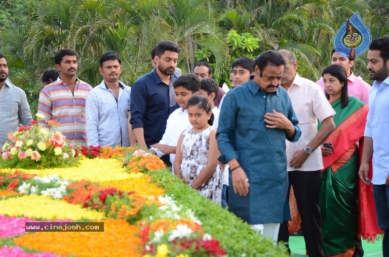 NTR Family Members Pay Tribute at NTR Ghat - 79 / 100 photos