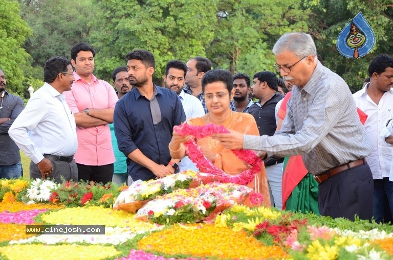 NTR Family Members Pay Tribute at NTR Ghat - 80 / 100 photos