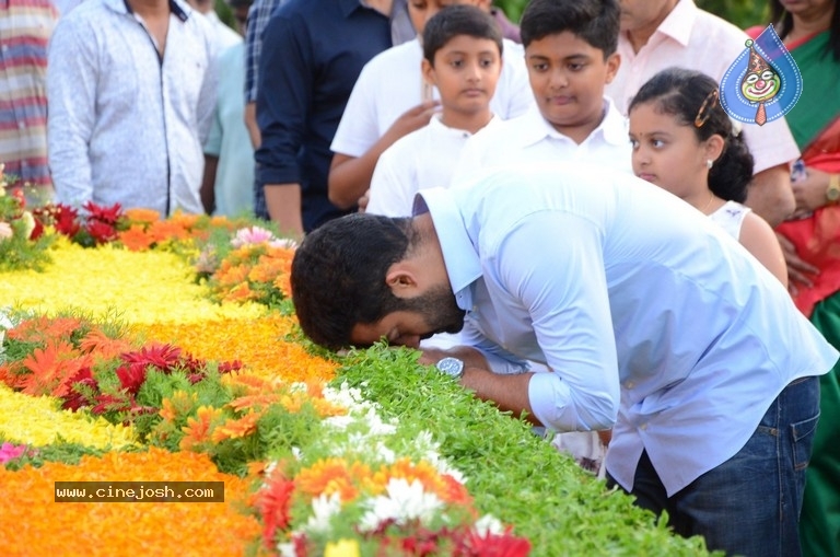 NTR Family Members Pay Tribute at NTR Ghat - 81 / 100 photos