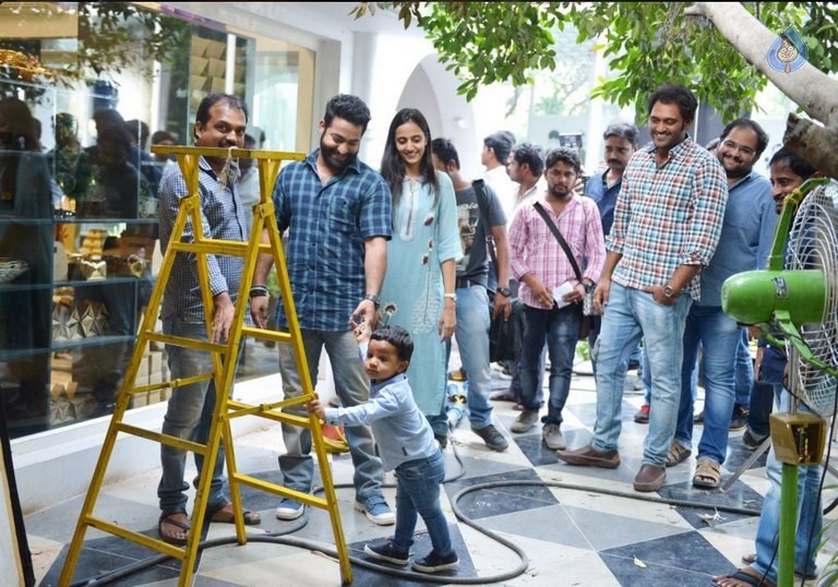 NTR Son Abhay at Janatha Garage Sets - 1 / 5 photos