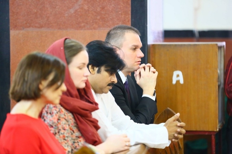 Pawan Kalyan And Adam Burakowski Visits St Marys Church - 8 / 30 photos