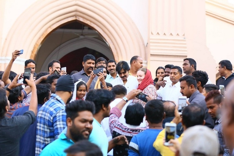 Pawan Kalyan And Adam Burakowski Visits St Marys Church - 15 / 30 photos