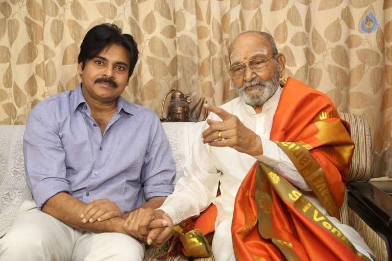 Pawan Kalyan and Trivikram Meets K Vishwanath - 72 / 77 photos