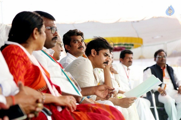 Pawan Kalyan at Cheneta Garjana - 1 / 7 photos