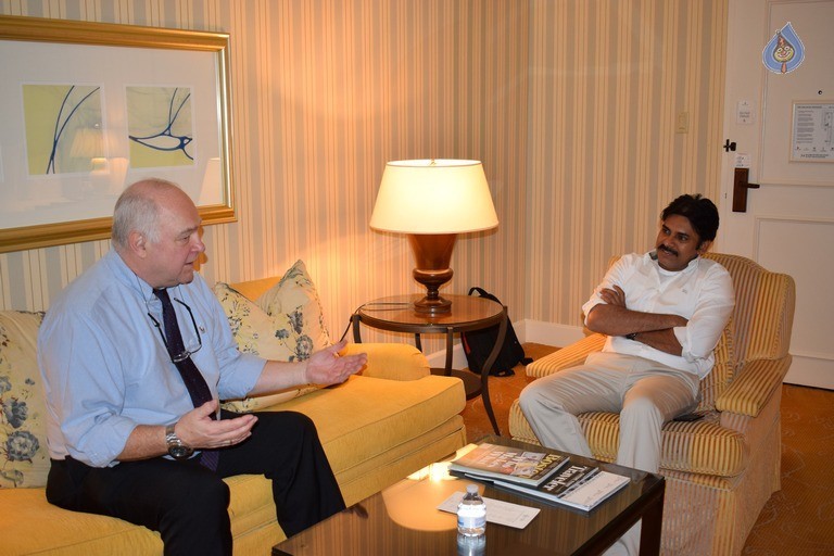 Pawan Kalyan Meets Prof Steve Photos - 3 / 7 photos