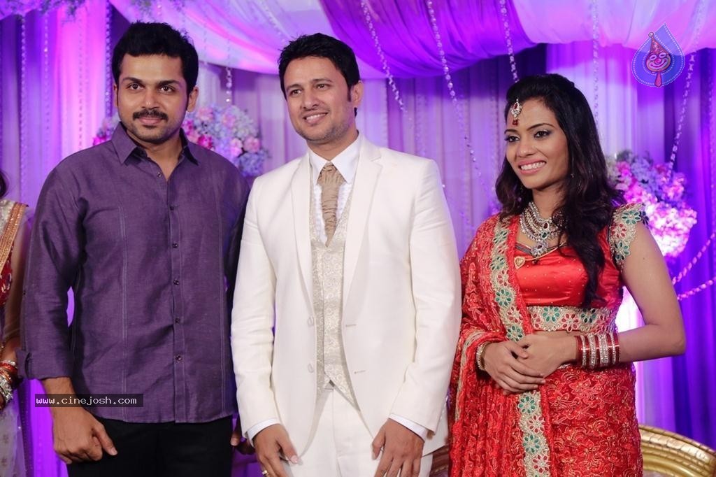 Raja and Amritha Marriage Reception Photos - 33 / 78 photos