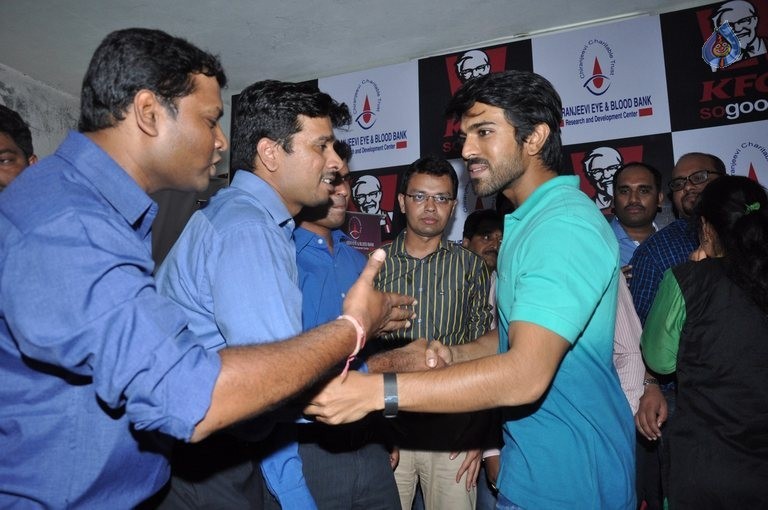 Ram Charan at KFC Employees Blood Donation Event - 34 / 81 photos