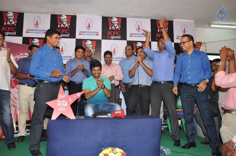 Ram Charan at KFC Employees Blood Donation Event - 40 / 81 photos