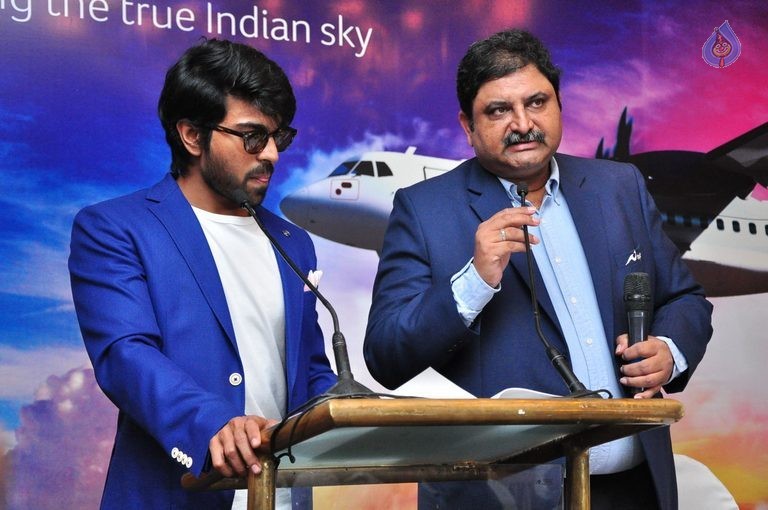 Ram Charan Trujet Airways Press Meet - 22 / 42 photos