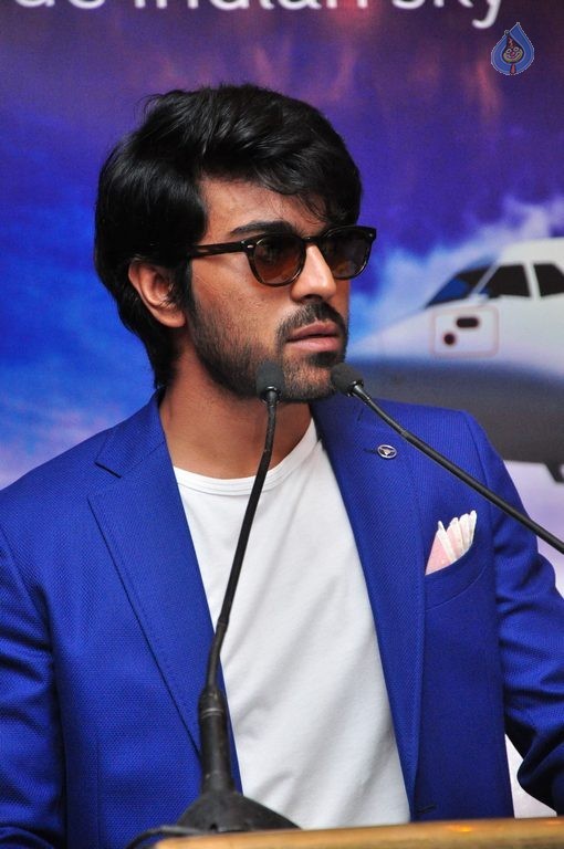 Ram Charan Trujet Airways Press Meet - 23 / 42 photos